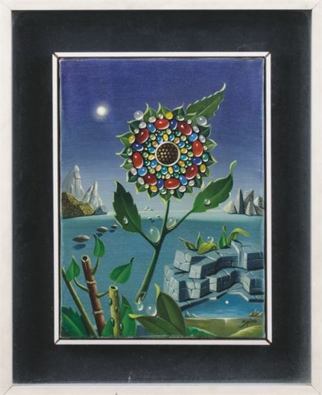 Georges Spiro | Surrealist composition with a sunflower | MutualArt