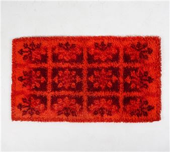 JOHN LYLE RYA WOOL SHAG AREA RUG C.1970'S - John Lyle