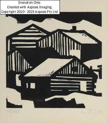 Bauernhäuser by Leopold Fetz, (19)83