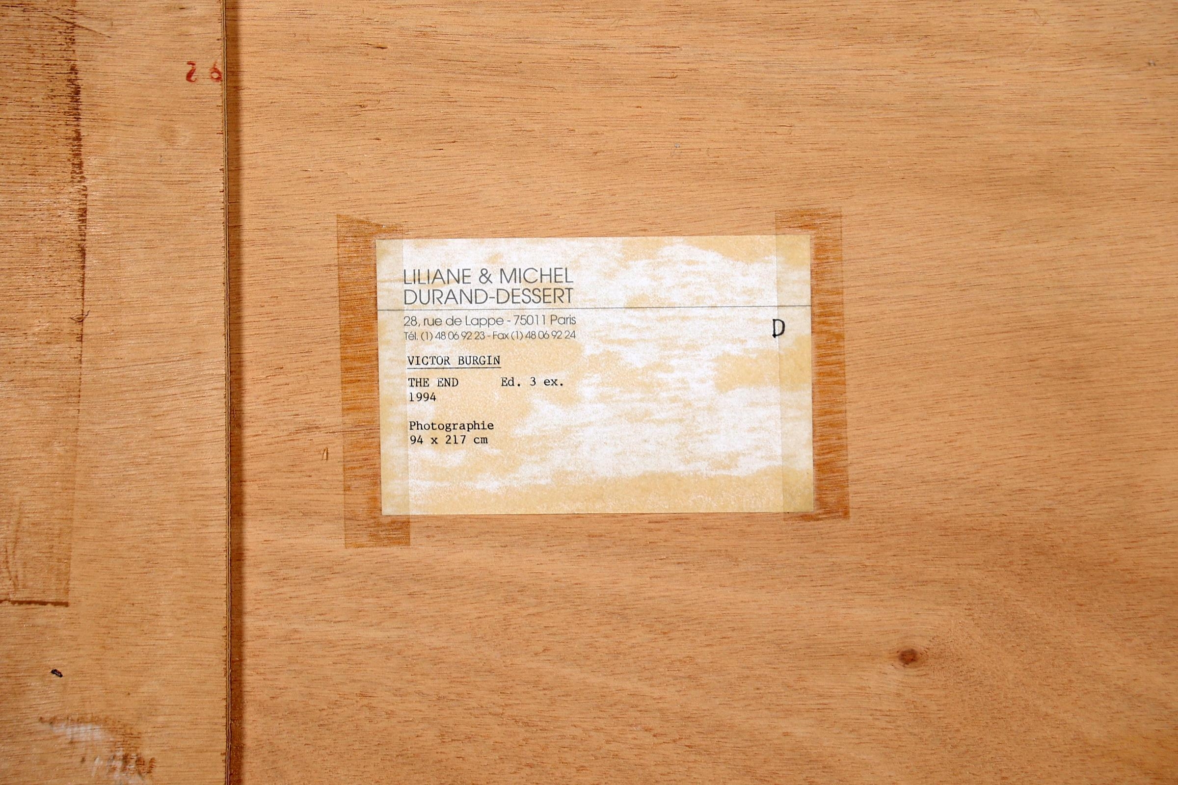 Artwork by Victor Burgin, The End