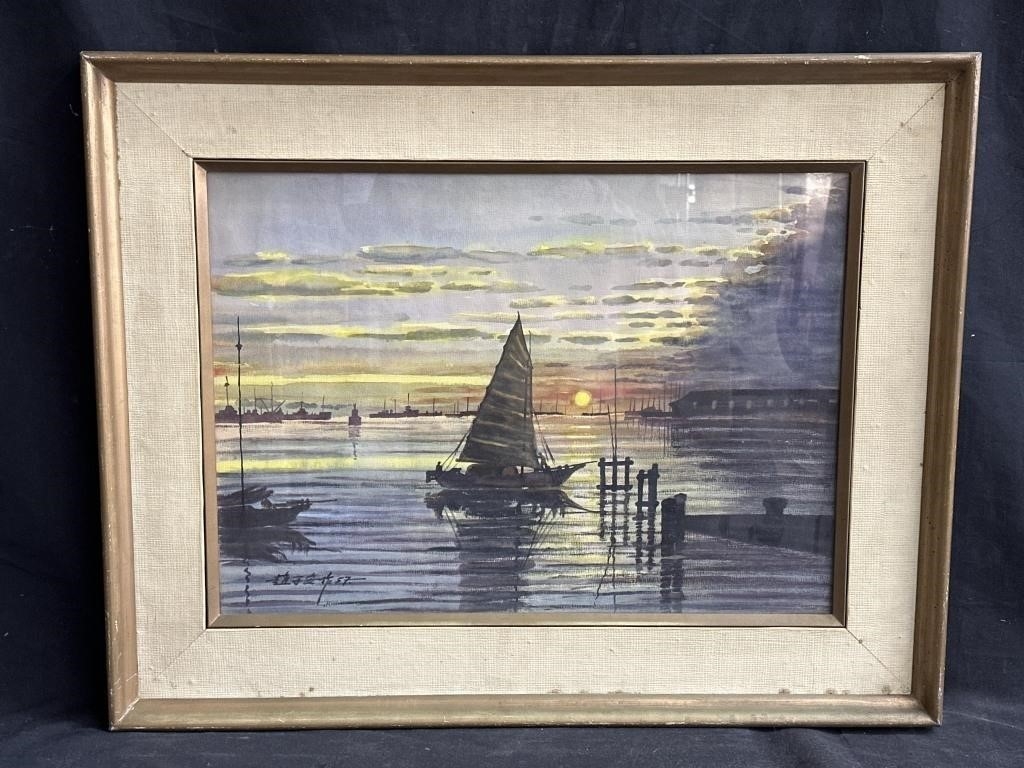 Artwork by Zhao Zian, Signed water color on paper dated 1957, Made of water color on paper