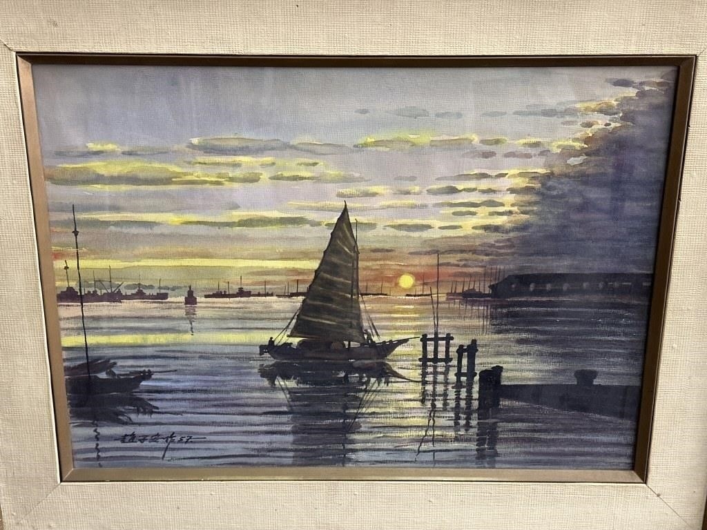Artwork by Zhao Zian, Signed water color on paper dated 1957, Made of water color on paper