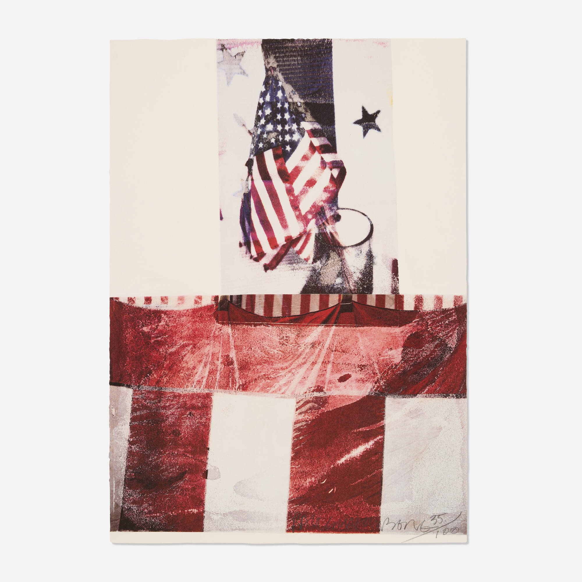 Artwork by Robert Rauschenberg, Edward Kennedy Campaign, Made of offset lithograph in colors