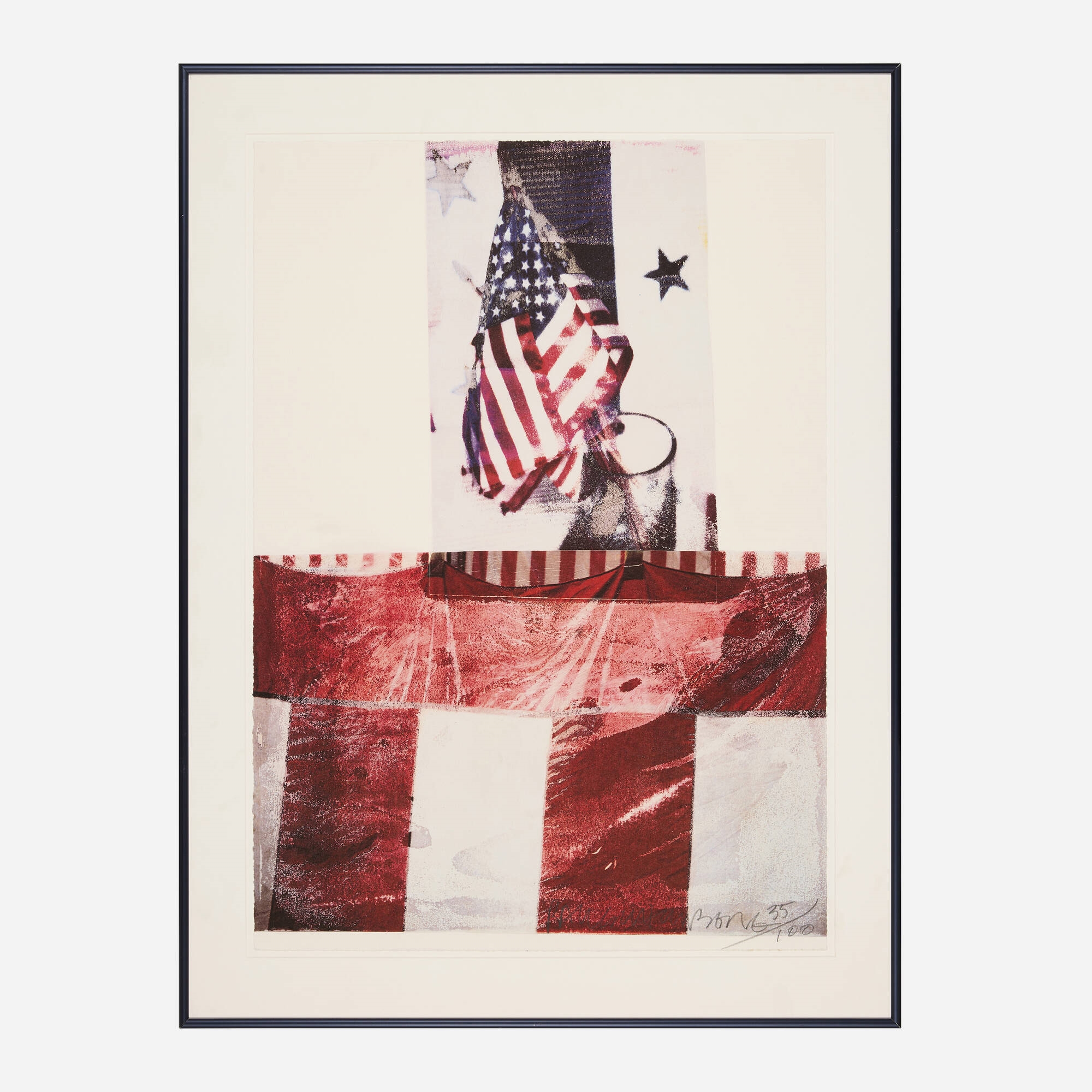 Artwork by Robert Rauschenberg, Edward Kennedy Campaign, Made of offset lithograph in colors