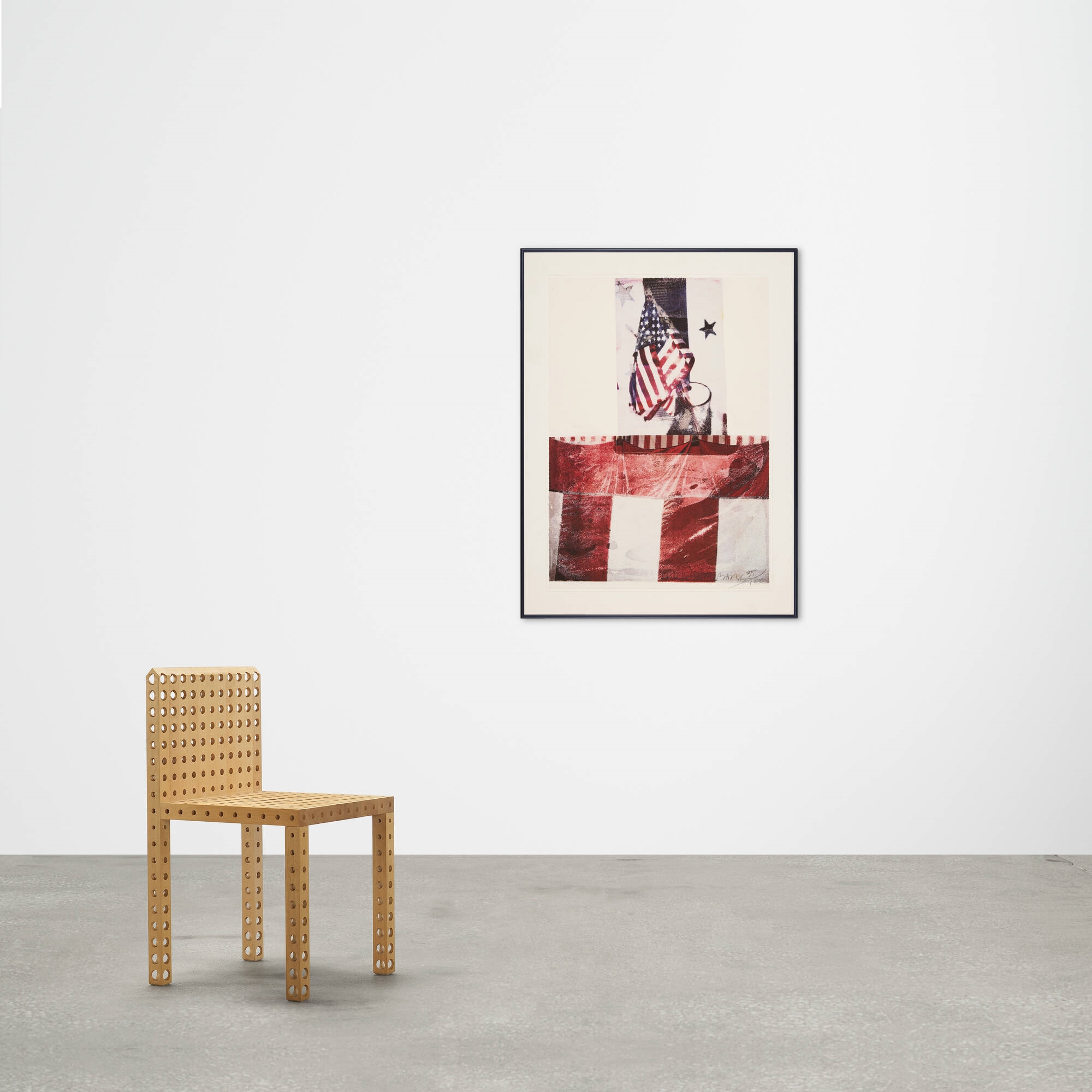 Artwork by Robert Rauschenberg, Edward Kennedy Campaign, Made of offset lithograph in colors