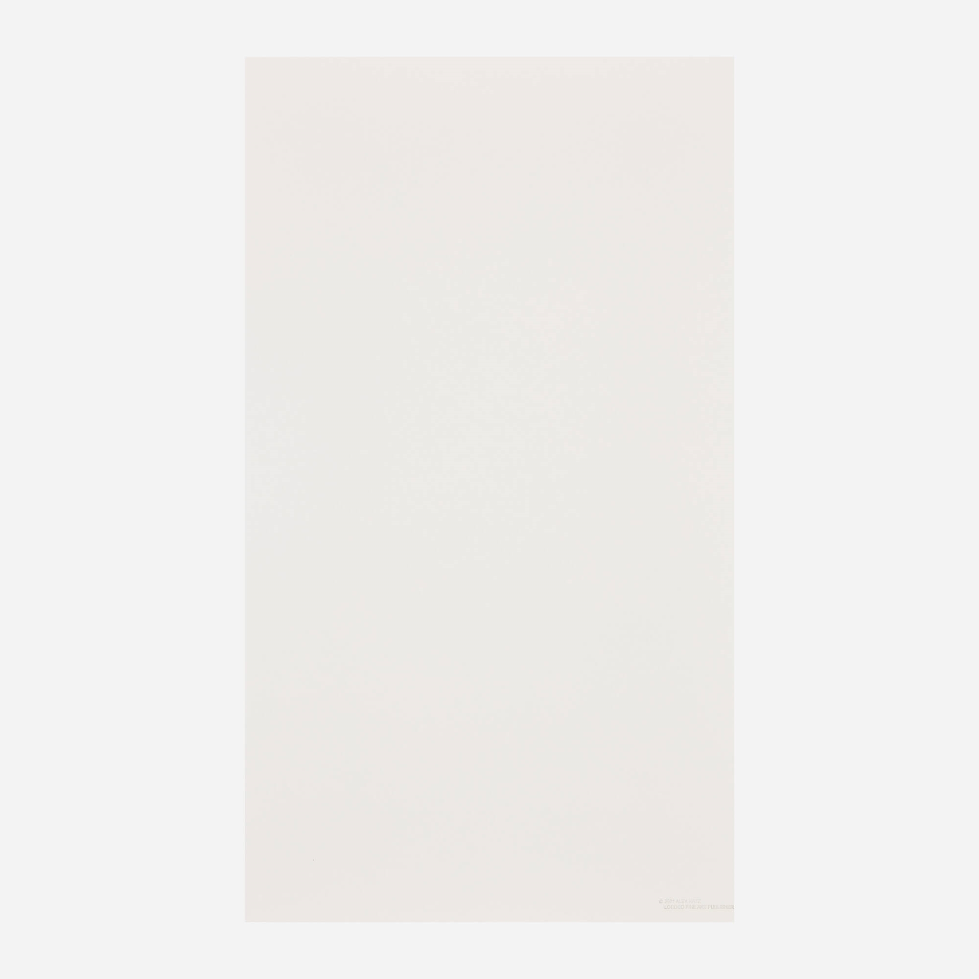 Artwork by Alex Katz, White Shirt (Vincent 1) (from the White Shirt portfolio, Made of archival pigment print on Innova, Etching Cotton