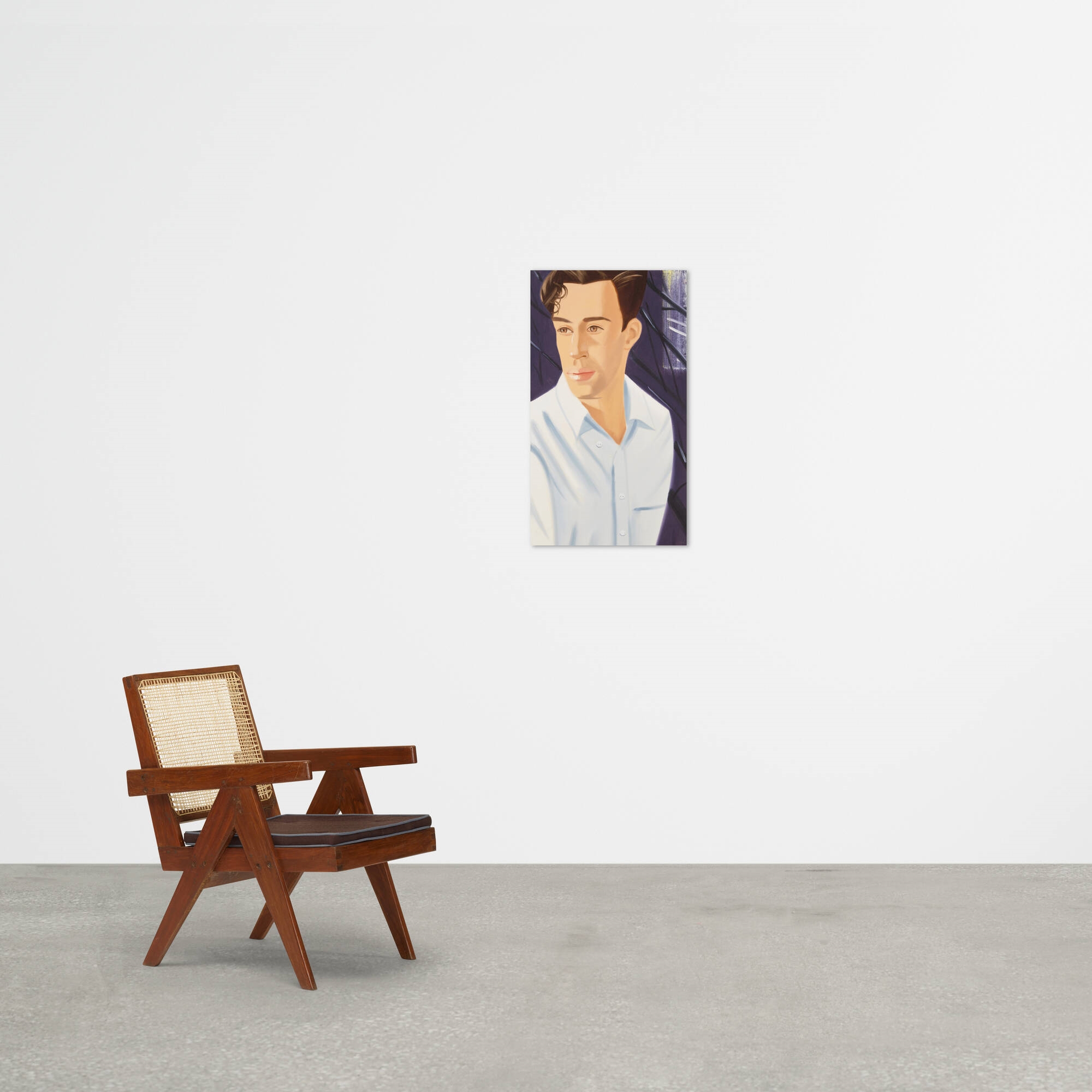 Artwork by Alex Katz, White Shirt (Vincent 1) (from the White Shirt portfolio, Made of archival pigment print on Innova, Etching Cotton