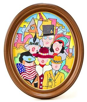 BILL MARLIEB "MY COUNTRY TIS OF THEE" ACRYLIC ON PAPER - Bill Marlieb