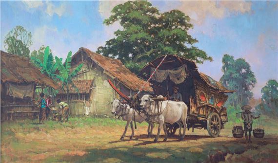 R. HADI | Ox Cart by R. Hadi