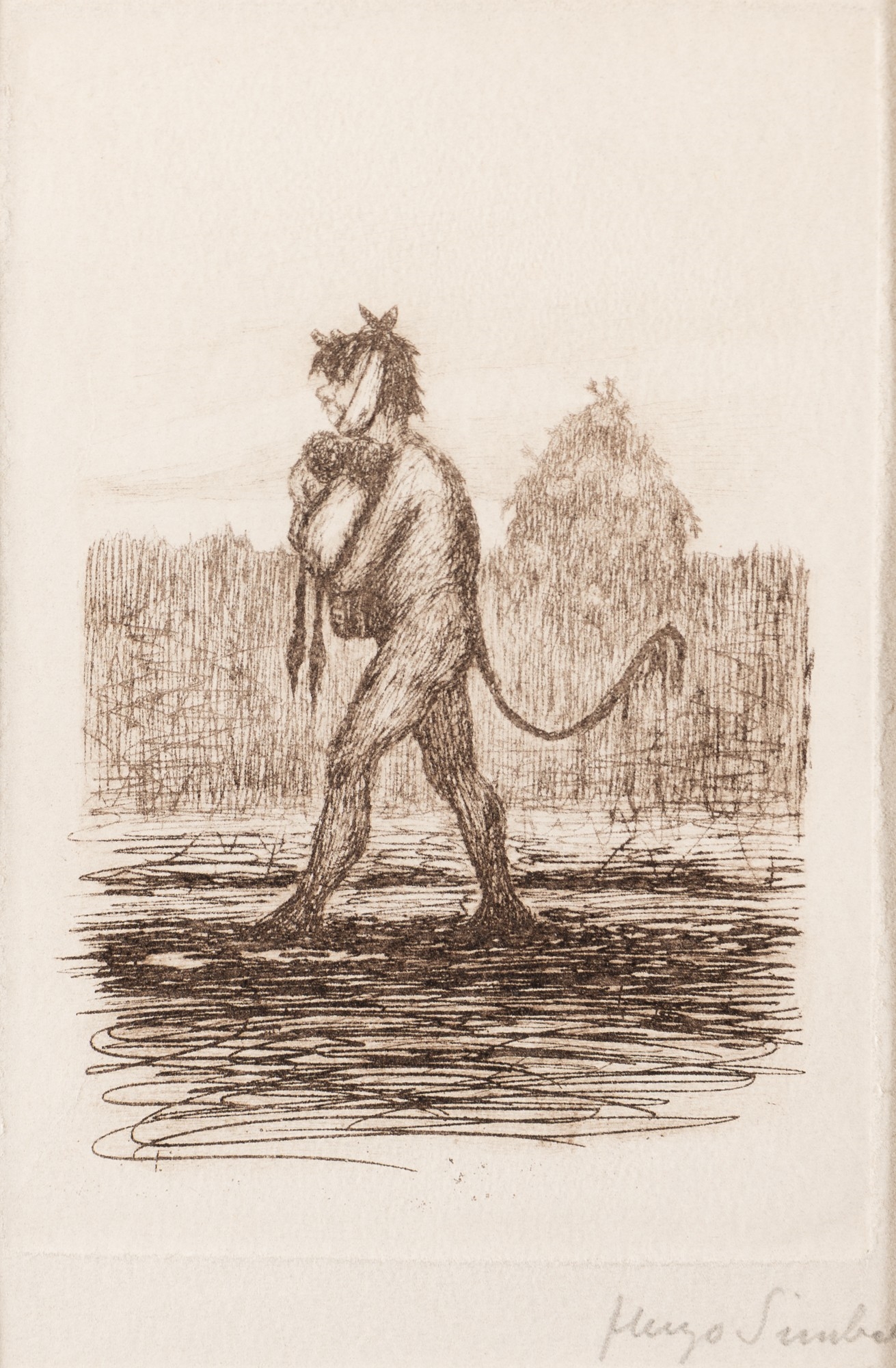 Hugo Simberg | Poor Devil and the Twins | MutualArt