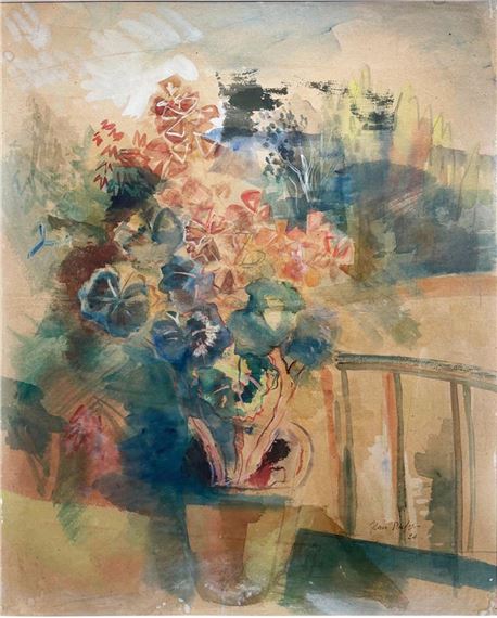 Still life with flowering plant, 1924 by Jean Dufy, 1924