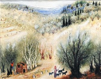 The Hills of Galilee, c. 1960's - Reuven Rubin