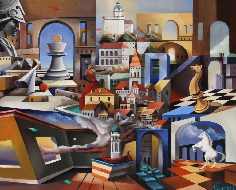 Artwork by Mikolaj Setowski, Motus, Made of olej, płótno