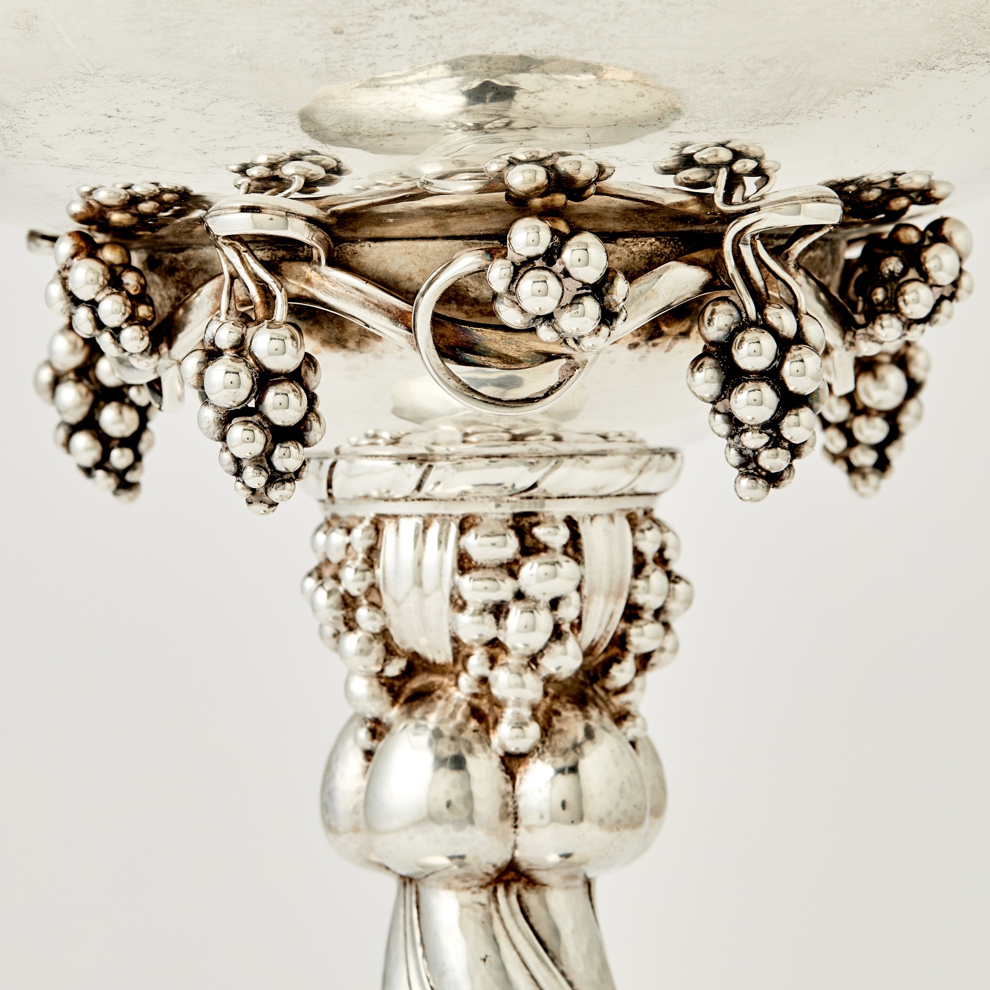 Georg Jensen | Georg Jensen Sterling Silver Tall Compote with Grapes ...