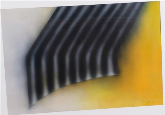 abstract "Corrugated Images" by Barrie Cook, 1971