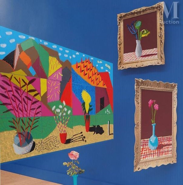 David Hockney | 20 Flowers and Some Bigger Pictures (2022) | MutualArt