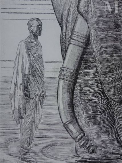 Paul Jouve | Elephants of the Siva temple Etching Signed in the plate ...