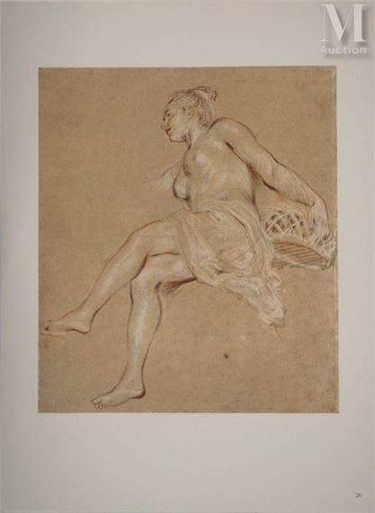 Jean-Antoine Watteau | (after) Study for the Allegory of Spring (1959 ...