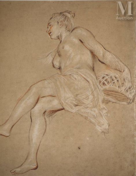 Jean-Antoine Watteau | (after) Study for the Allegory of Spring (1959 ...