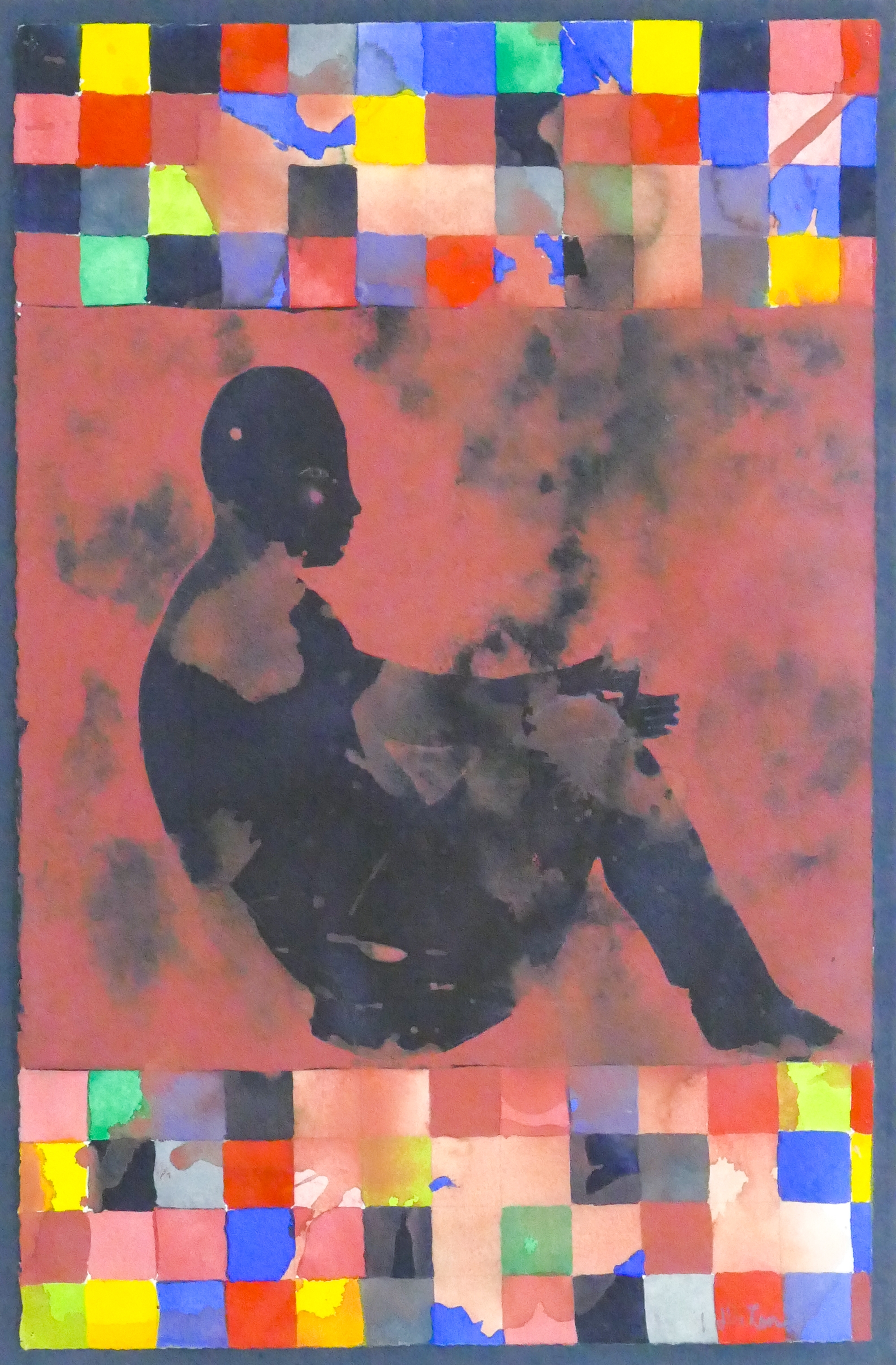 DeLoss McGraw | DeLoss McGraw ''Seated Man'' Signed Painting on Paper ...