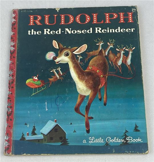 Richard Scarry | 1958 Rudolph The Red Nosed Reindeer by Barbara Shook ...