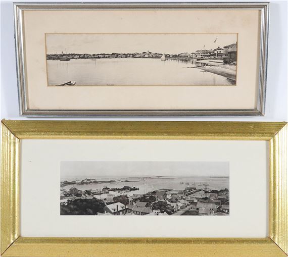 Nantucket Harbor, Bird’s Eye View of Nantucket Harbor by Henry Sherman Wyer, 1906