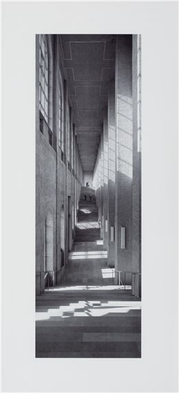 Panorama Treppenhaus Alte Pinakothek München by Klaus Kinold, 1981