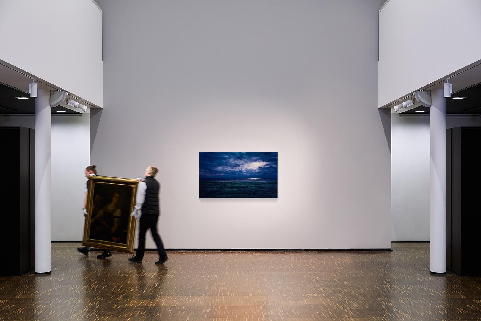 Artwork by Thomas Wrede, Strandwiese bei Nacht, Made of Lambda print under acrylic glass