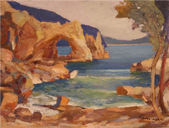 Oil on canvas Seascape