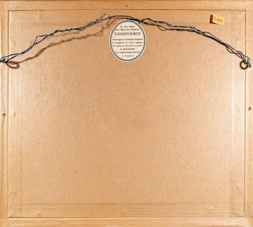 Artwork by Jean Gudin, STEEL ENGRAVING CARTIER DISCOVERING ST. LAWRENCE, Made of HAND COLOURED ENGRAVING ON PAPER