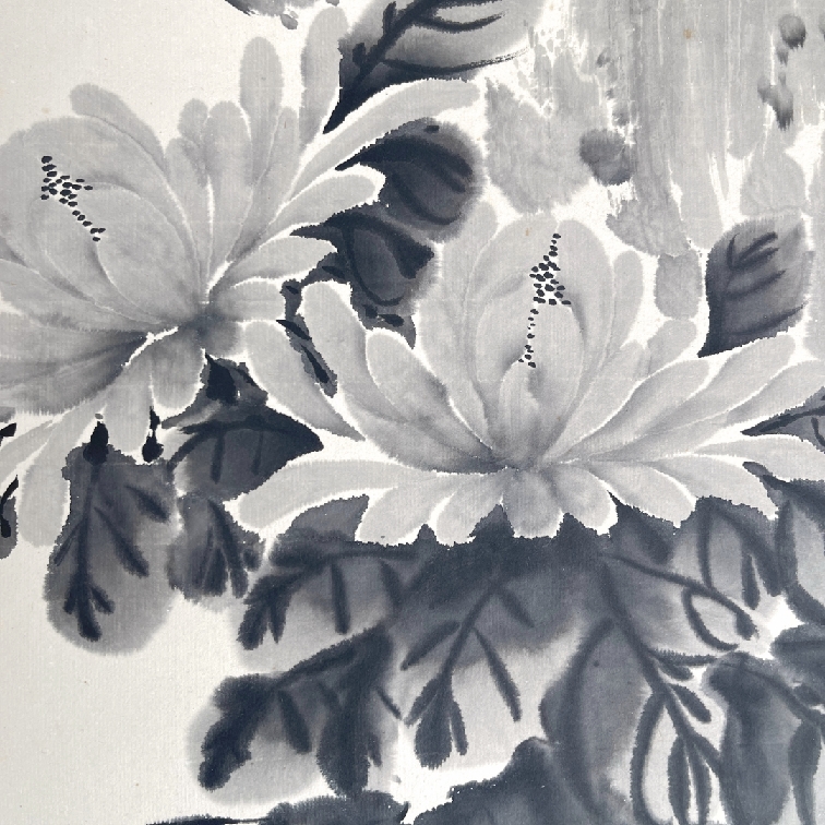 Artwork by PI Guiming, PI GUIMING CHINESE INK PAINTING CHRYSANTHEMUMS, Made of CHINESE INK PAINTING CHRYSANTHEMUMS, An ink on paper