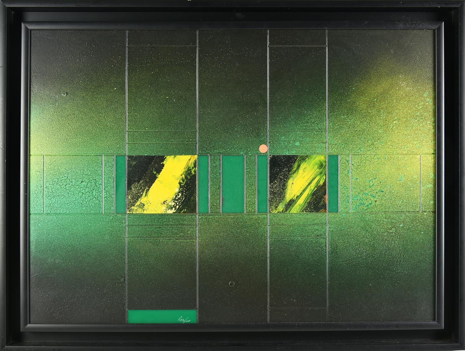 Artwork by Maurizio Roasio, SENZA TITOLO tecnica mista su tavola e plexiglass, Made of plexiglass