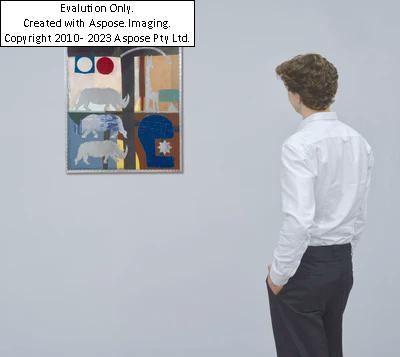 Artwork by Giulio Ceraldi, Corviale Stazione Zero, Made of mixed media on board