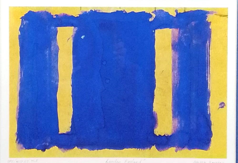 Mark Rothko | Mark Rothko Yellow & Blue 1950 Portfolio Print | MutualArt