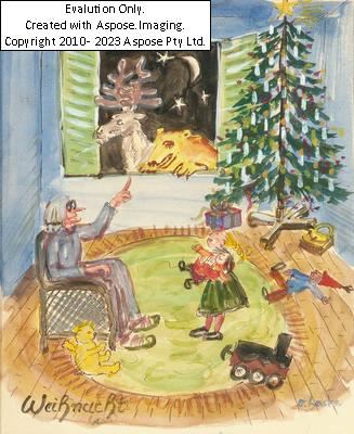 "Weihnacht" by Oskar Laske, 1925