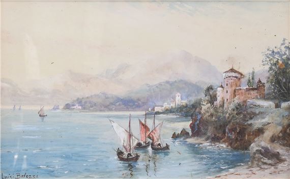 Italian Lake Scene - Luigi Barozzi