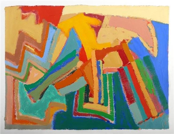 Edward Avedisian | Acrylic on paper (1981) | MutualArt