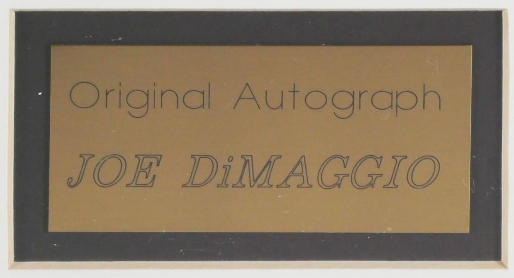 Artwork by Joe Dimaggio, Joe DiMaggio. Framed to 24" x 25-1/4". Walt Disney World seal affixed lower left of glass, Made of photograph