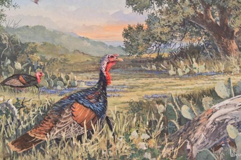 Wade Butler | Wade Butler Original Turkey Painting | MutualArt
