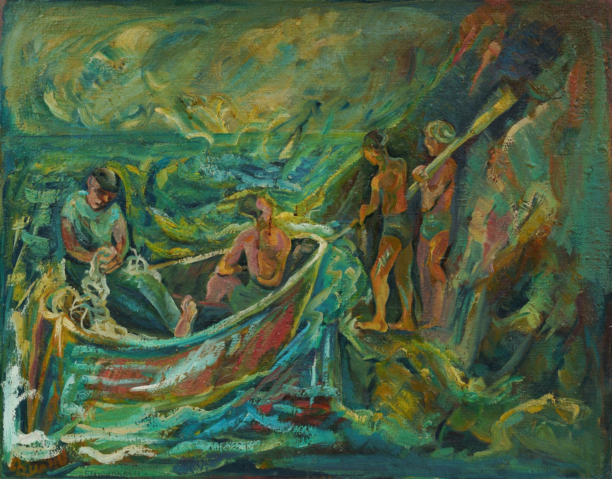Elsa Russell | The Fishing Party | MutualArt