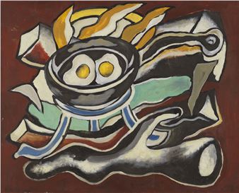 Nature morte aux œufs à la poêle - Nadia Léger