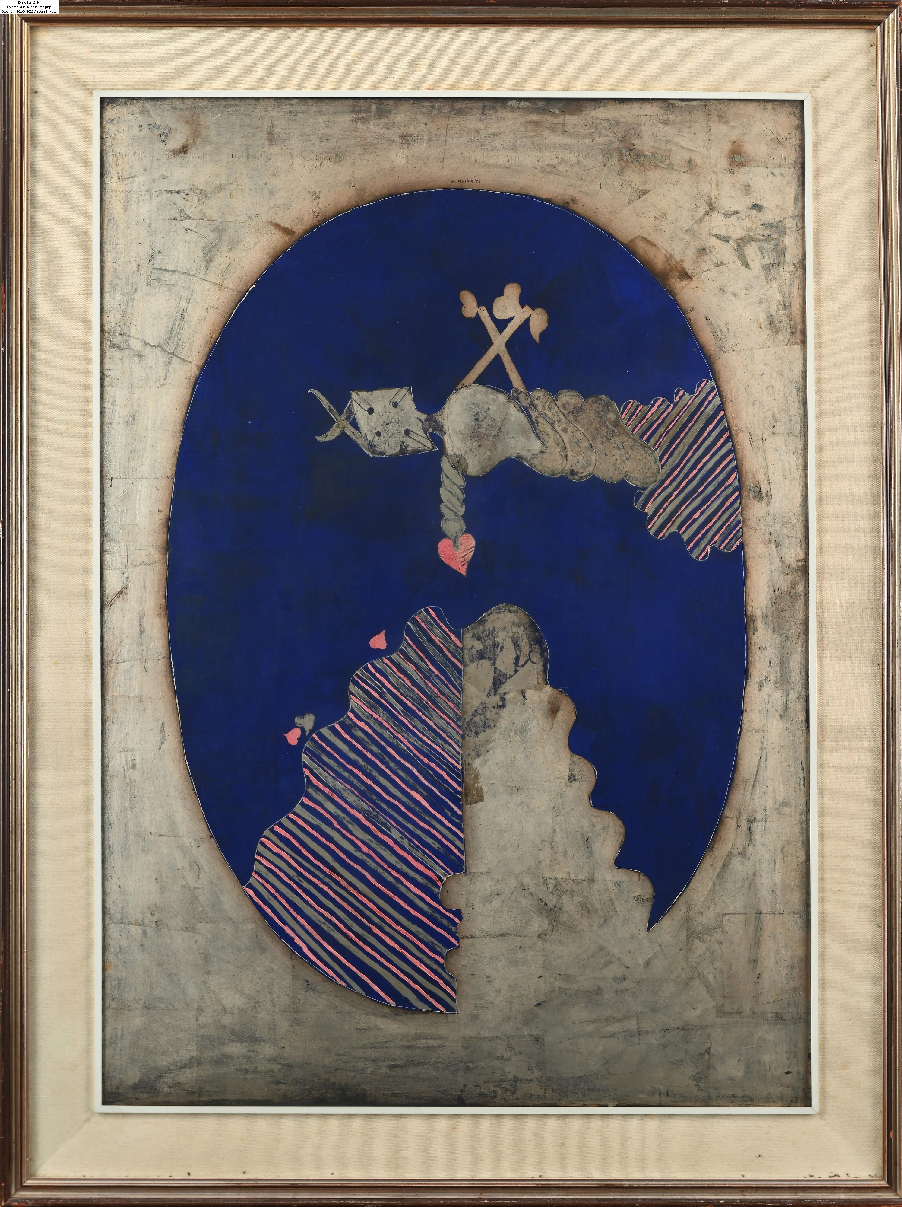 Artwork by Gustavo Foppiani, In alto i cuori, Made of oil on board