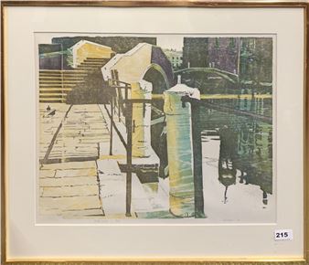 A pencil signed limited edition 9/50 lithograph signed DL Culkin - Jonathan Kaufman