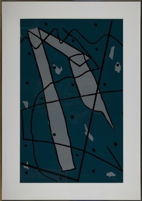 Artwork by Pidder Auberger, # # #"HS 108#", Made of color woodcut