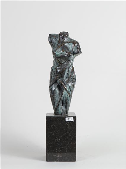 Nude female torso by John Verbroeck