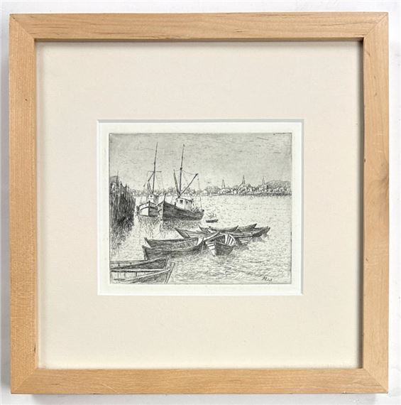 Albert Edel | Albert Edel (1890-1970) Quiet Harbor | MutualArt