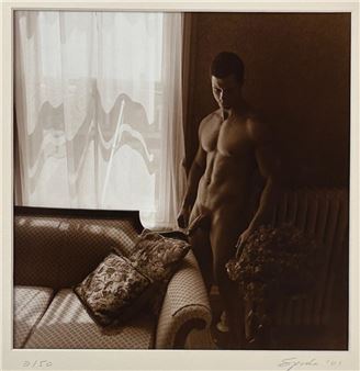 James Spada (1950- ) Male by Settee - James Spada