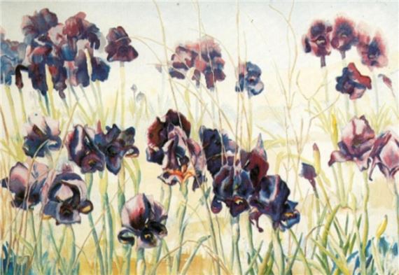 Perla Fox | Perla Fox- Original Serigraph Iris | MutualArt