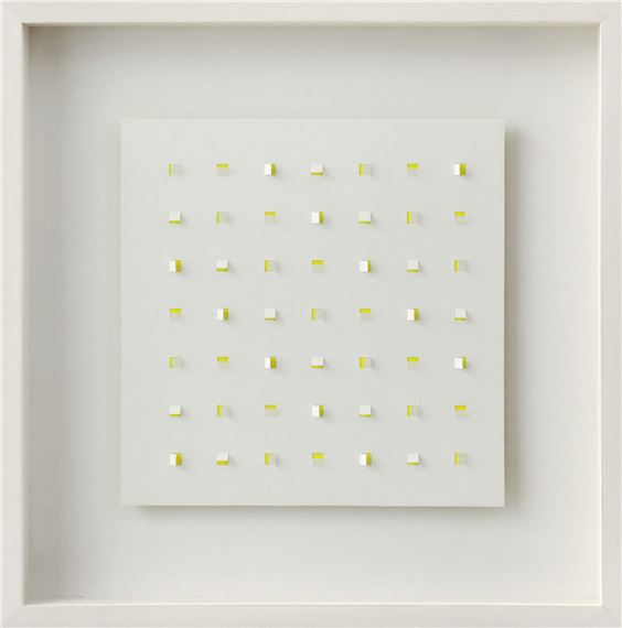 Claudio Rotta Loria | Light Interference Surface 1x7 a-b-c-d on yellow ...