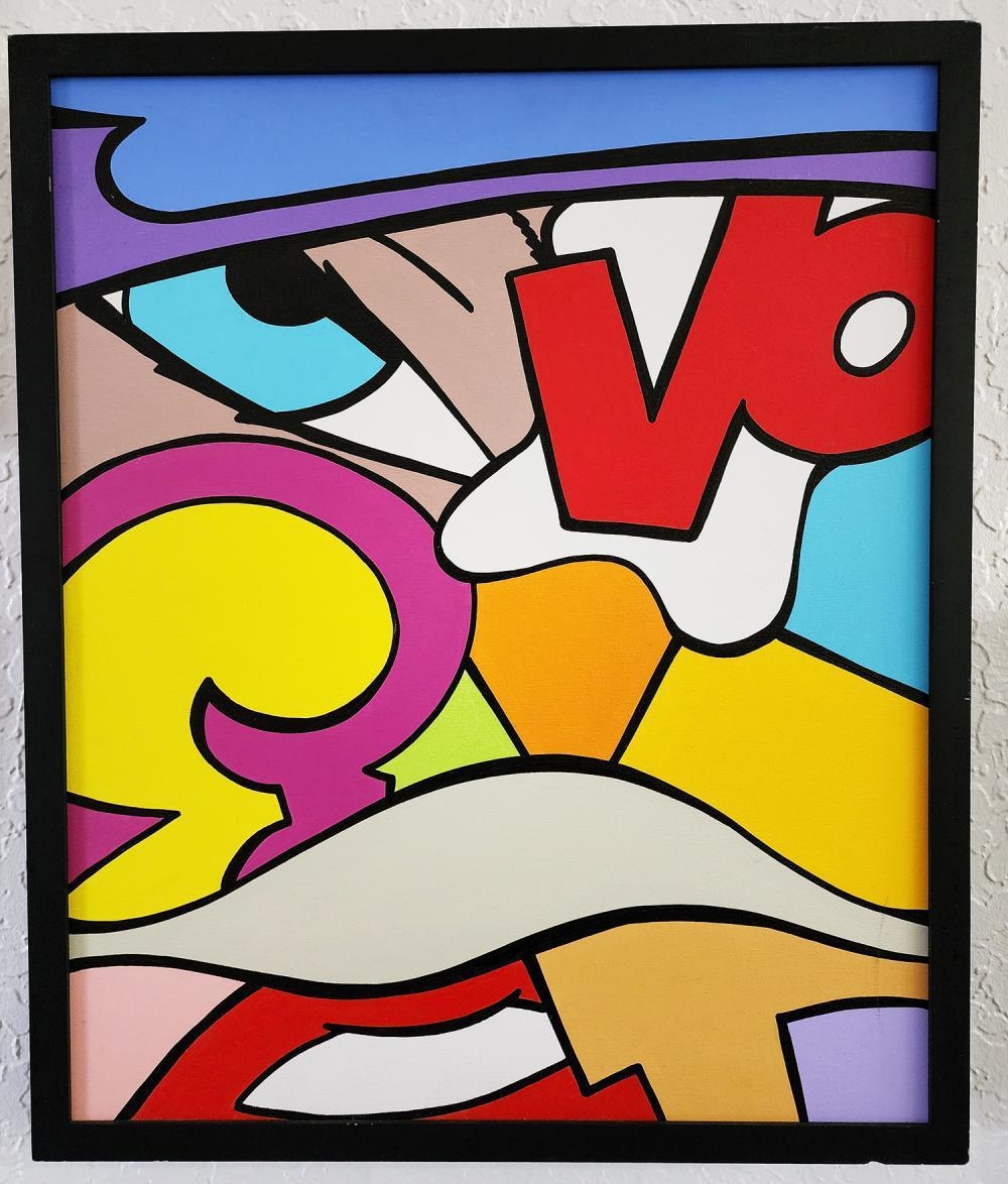 Artwork by DONDI, 'ROYAL TEA', Made of acrylic and spray paint on canvas